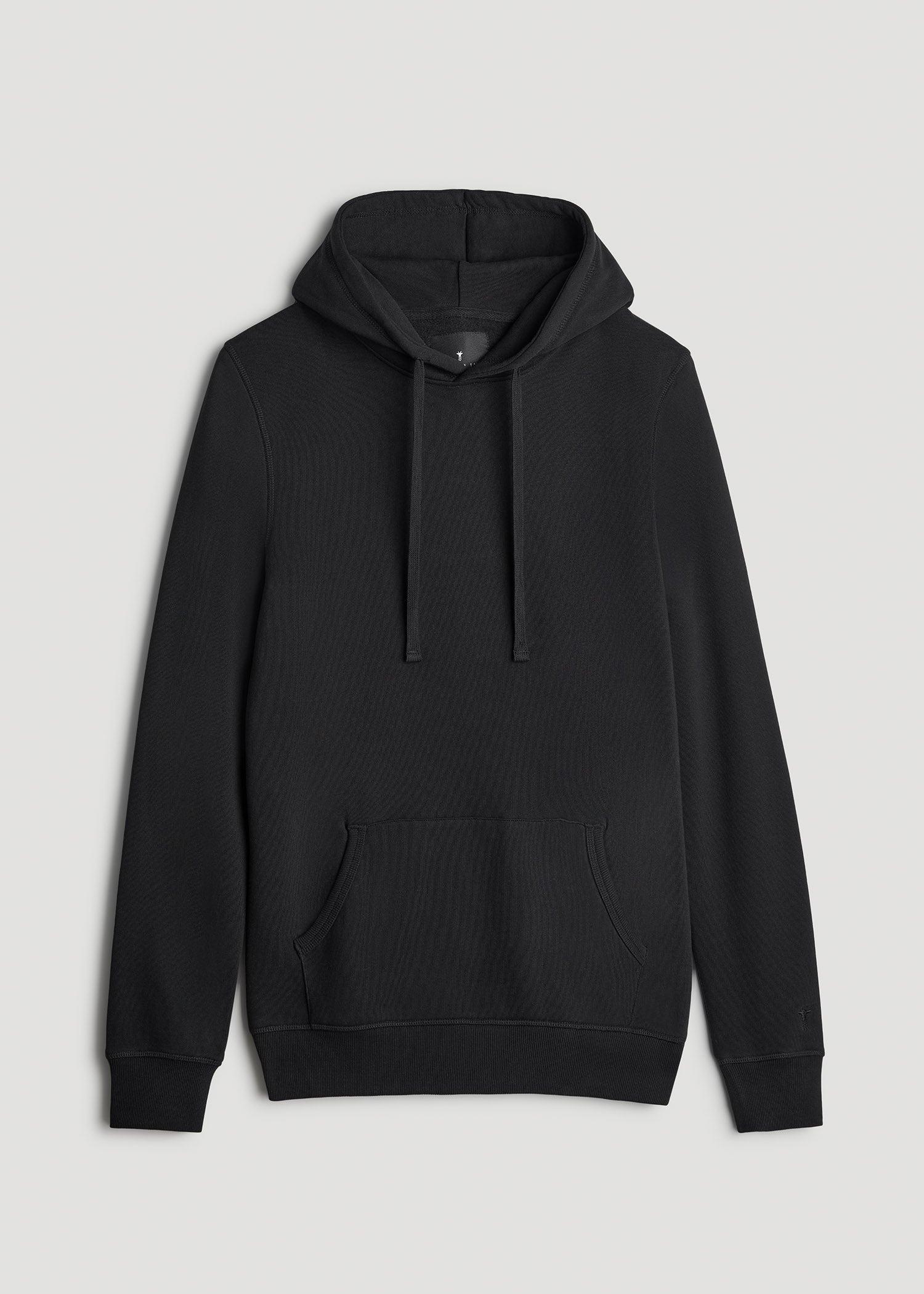 Wearever 2.0 Fleece Hoodie for Tall Men in Black Product Image