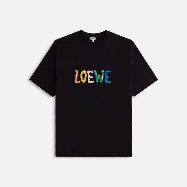 Loewe Relaxed Fit Tee - Black Male Product Image