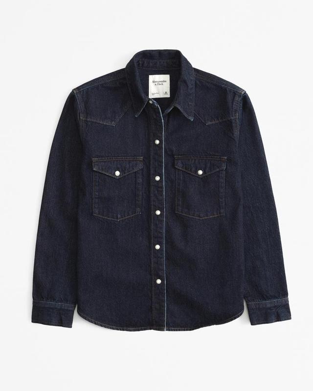 Western Denim Shirt Product Image