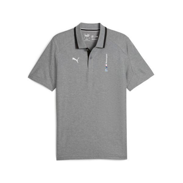 PUMA BMW M Motorsport Men's Motorsports Polo Shirt in Medium Grey Heather Product Image