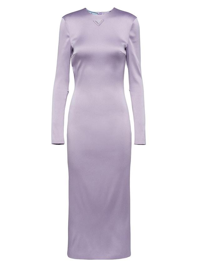 Womens Satin Midi-Dress Product Image