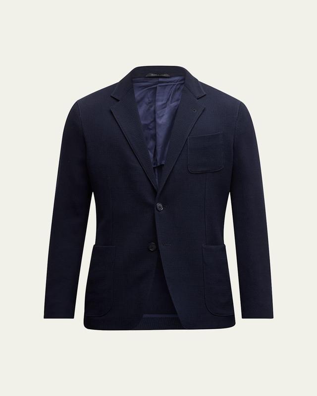 Mens Velvet Cannete-Effect Blazer Product Image