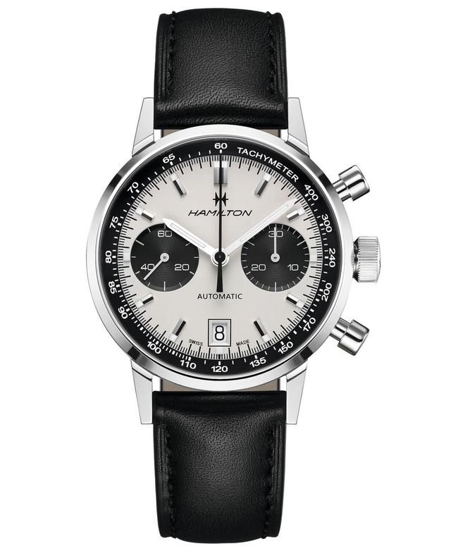 Hamilton American Classic Automatic Chronograph Leather Strap Watch, 40mm Product Image