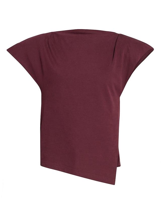 Womens Sebani Asymmetric Boatneck T-Shirt Product Image