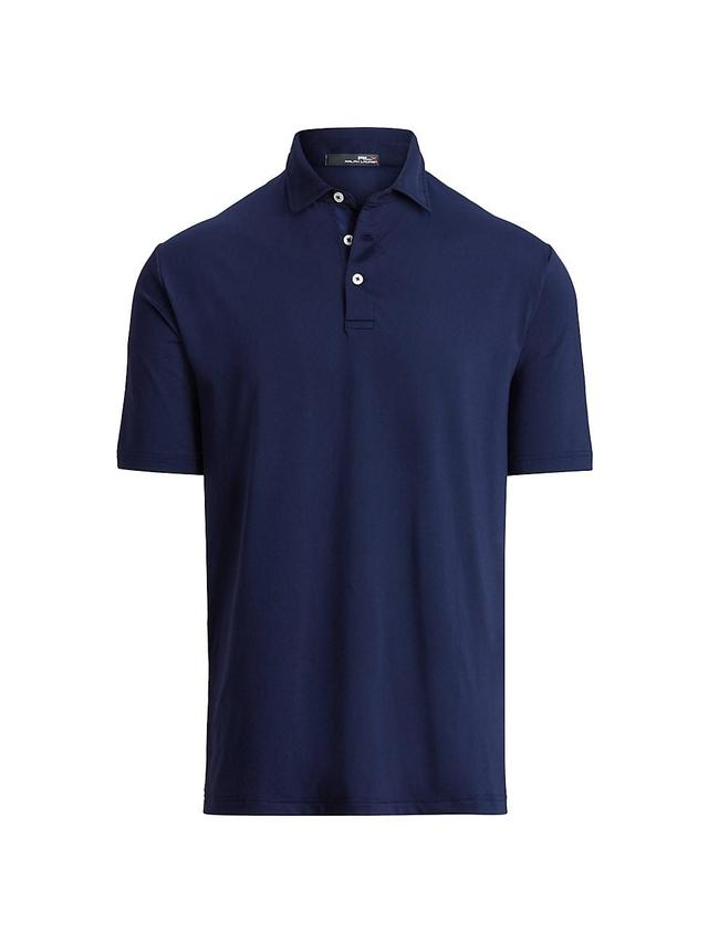 Mens Woven Polo Shirt Product Image