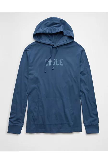 AE Long-Sleeve Logo Graphic Hoodie T-Shirt Men's Product Image