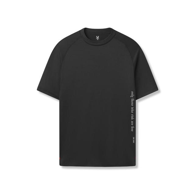 0918. AeroSilver® Fitted Tee - Black "RP" Product Image