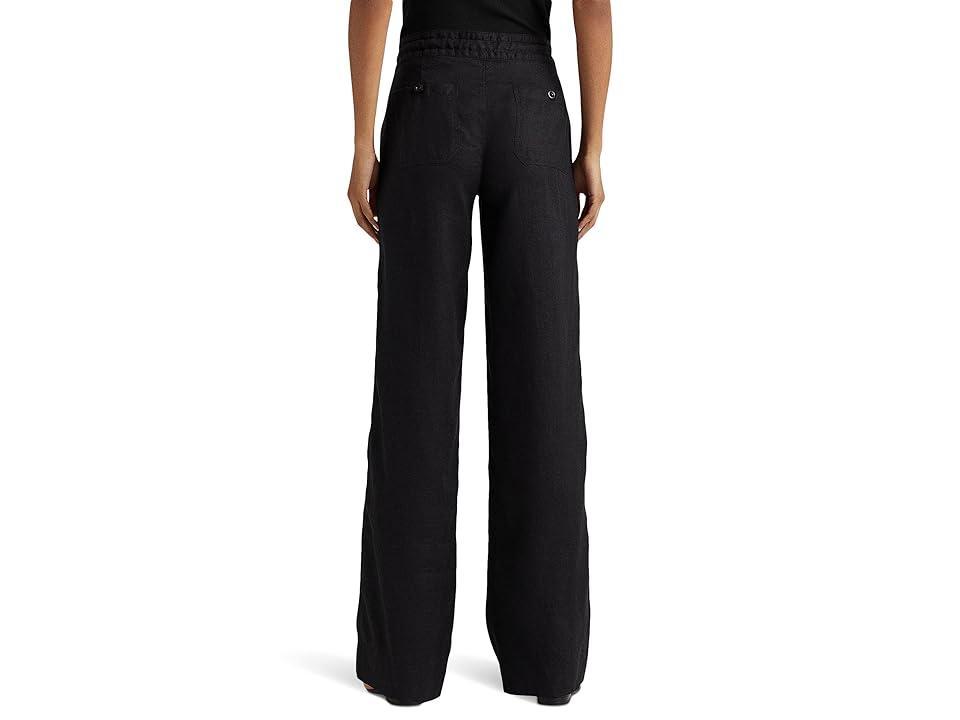 LAUREN Ralph Lauren Petite Linen Wide-Leg Pant (Polo ) Women's Casual Pants Product Image