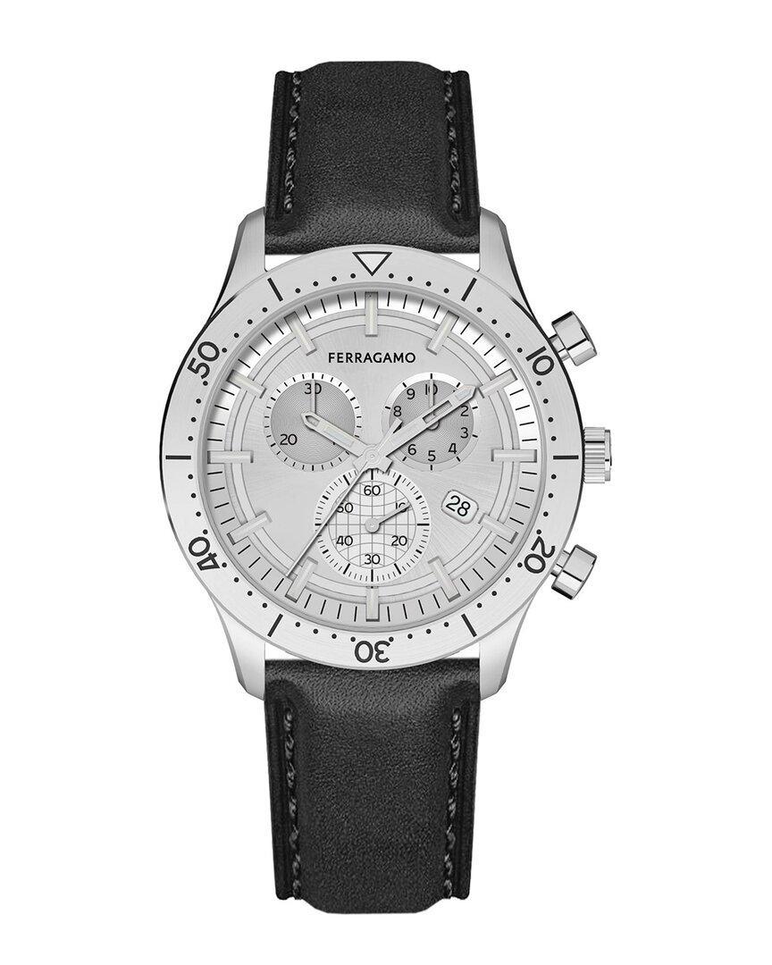 FERRAGAMO Men's Master Chrono Watch In Black Product Image