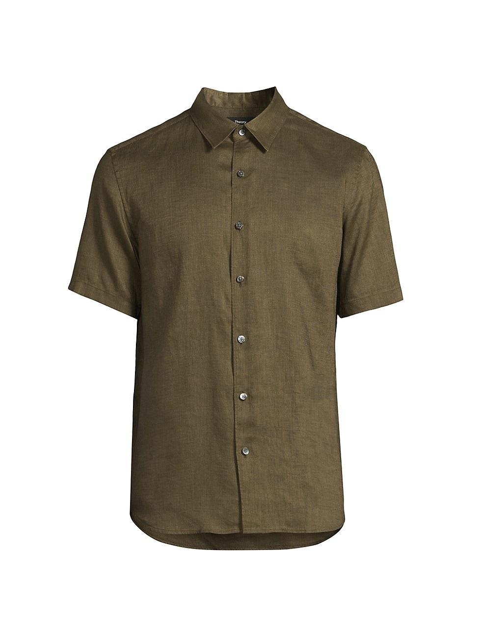 Mens Irving Linen Short-Sleeve Shirt Product Image