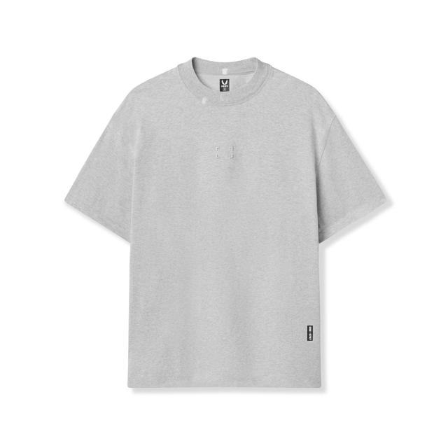 0797. Tech Essential™ Relaxed Tee - Heather Grey "Space Bracket" Product Image