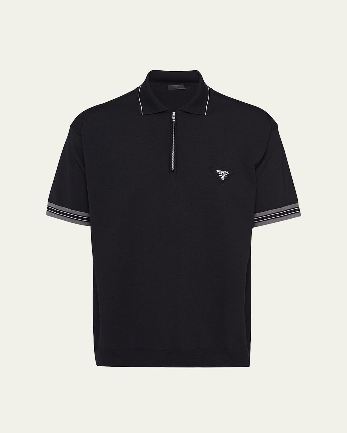 Mens Superfine Wool Polo Shirt Product Image