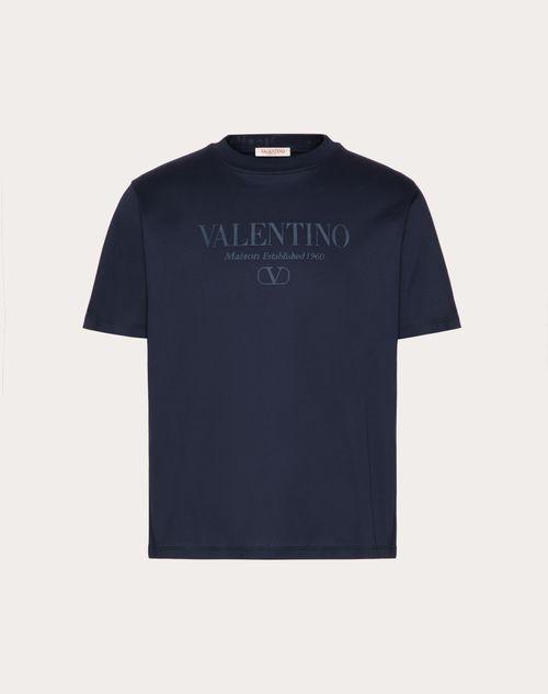 VALENTINO PRINT COTTON CREWNECK T-SHIRT Product Image