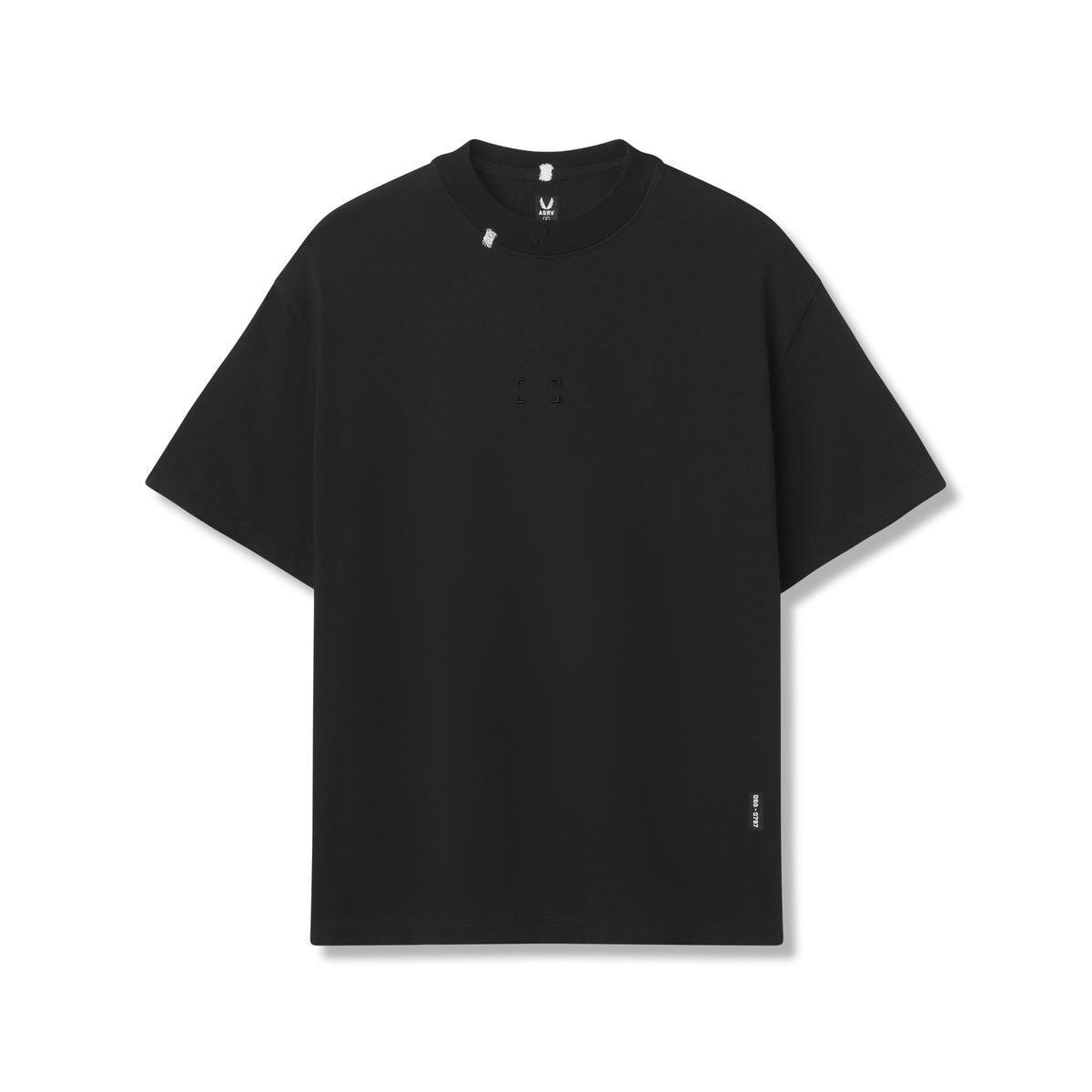 0797. Tech Essential™ Relaxed Tee - Black "Space Bracket" Product Image