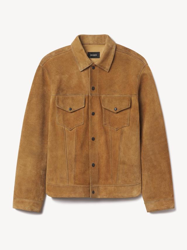 Sand Rambler Suede Trucker Jacket Product Image