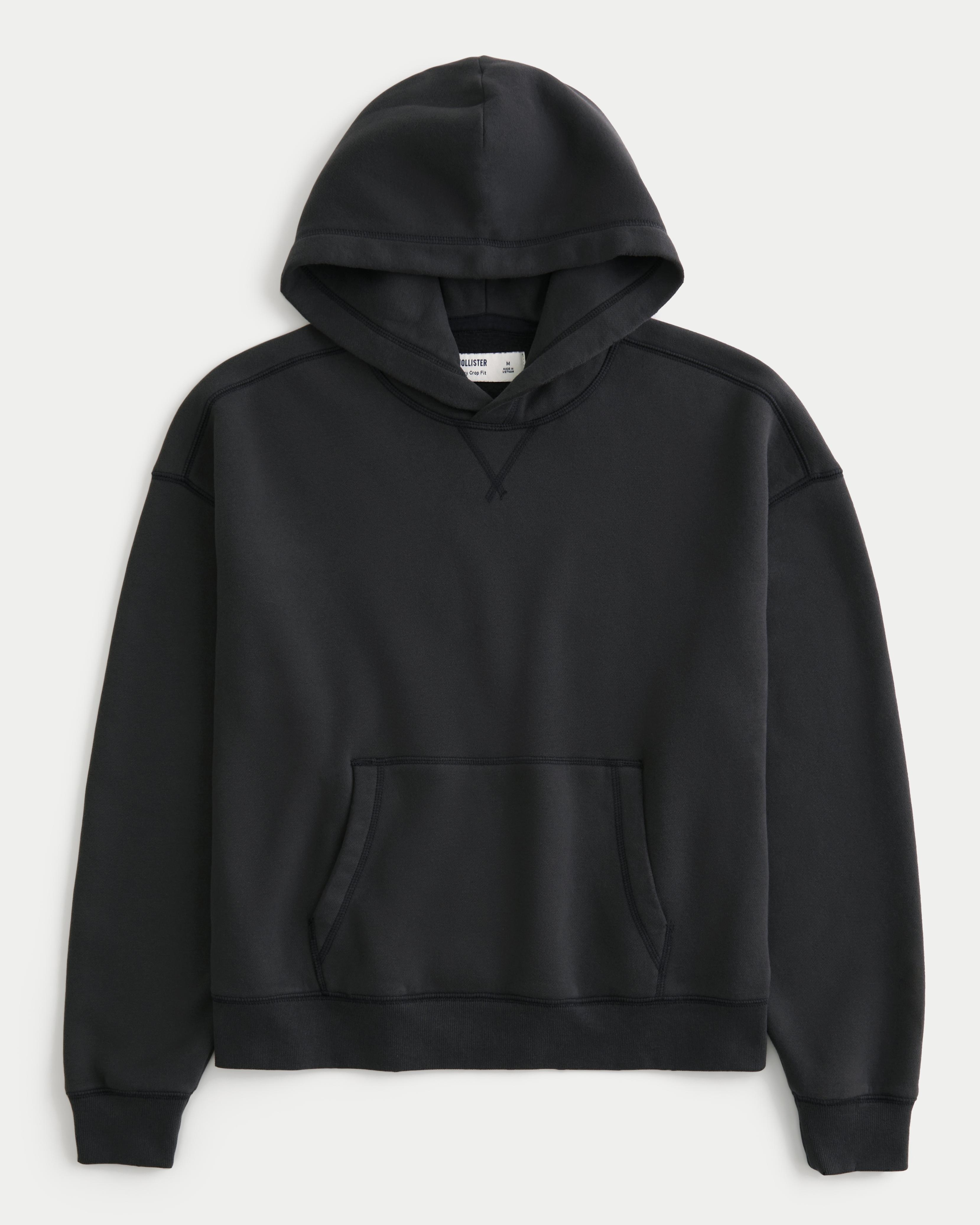 Boxy Crop Hoodie Product Image