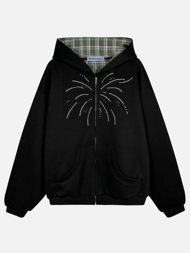 Aelfric Eden Plaid Reversible Zip Up Hoodie Product Image