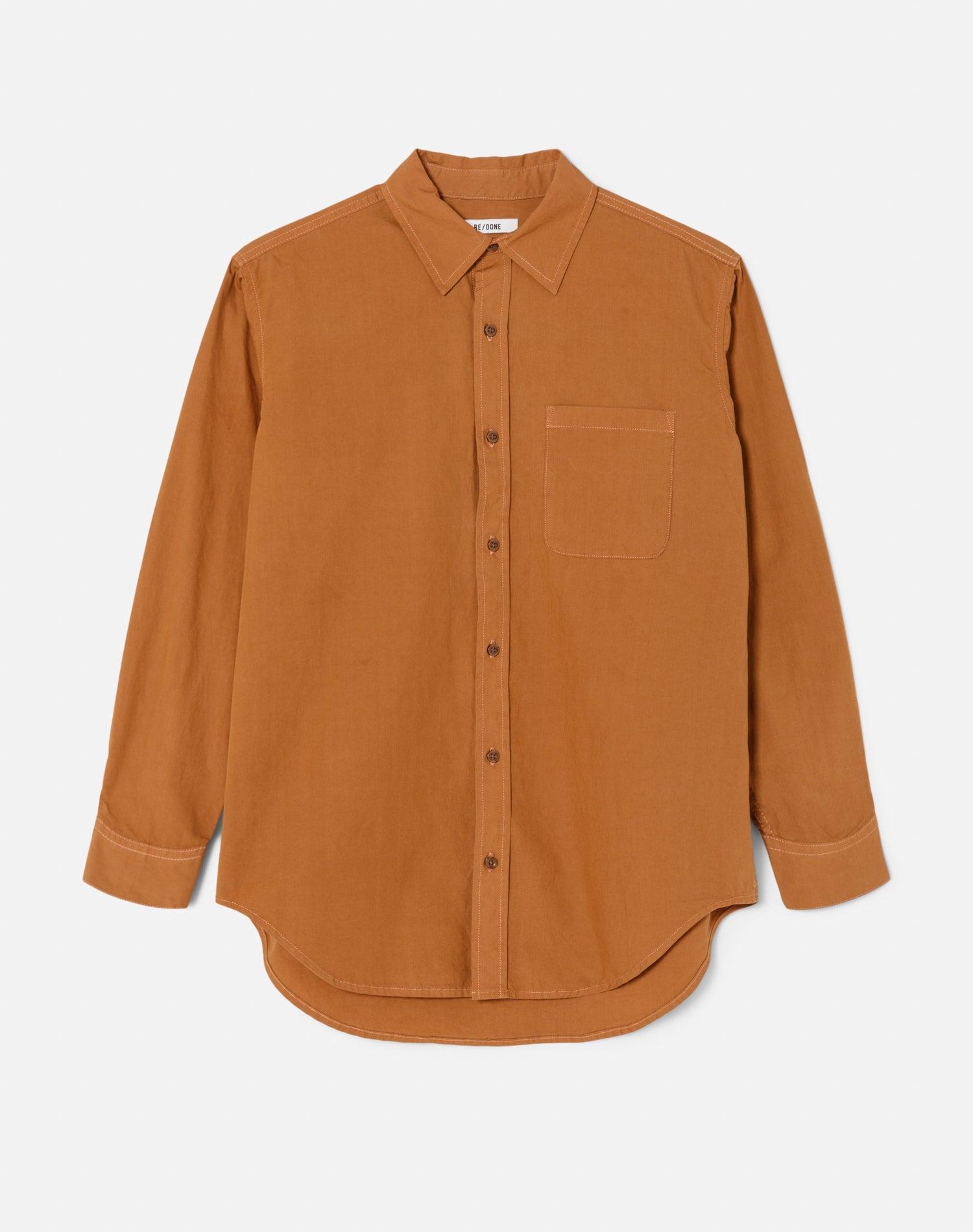 90s Oversized Shirt - Ginger Female Product Image