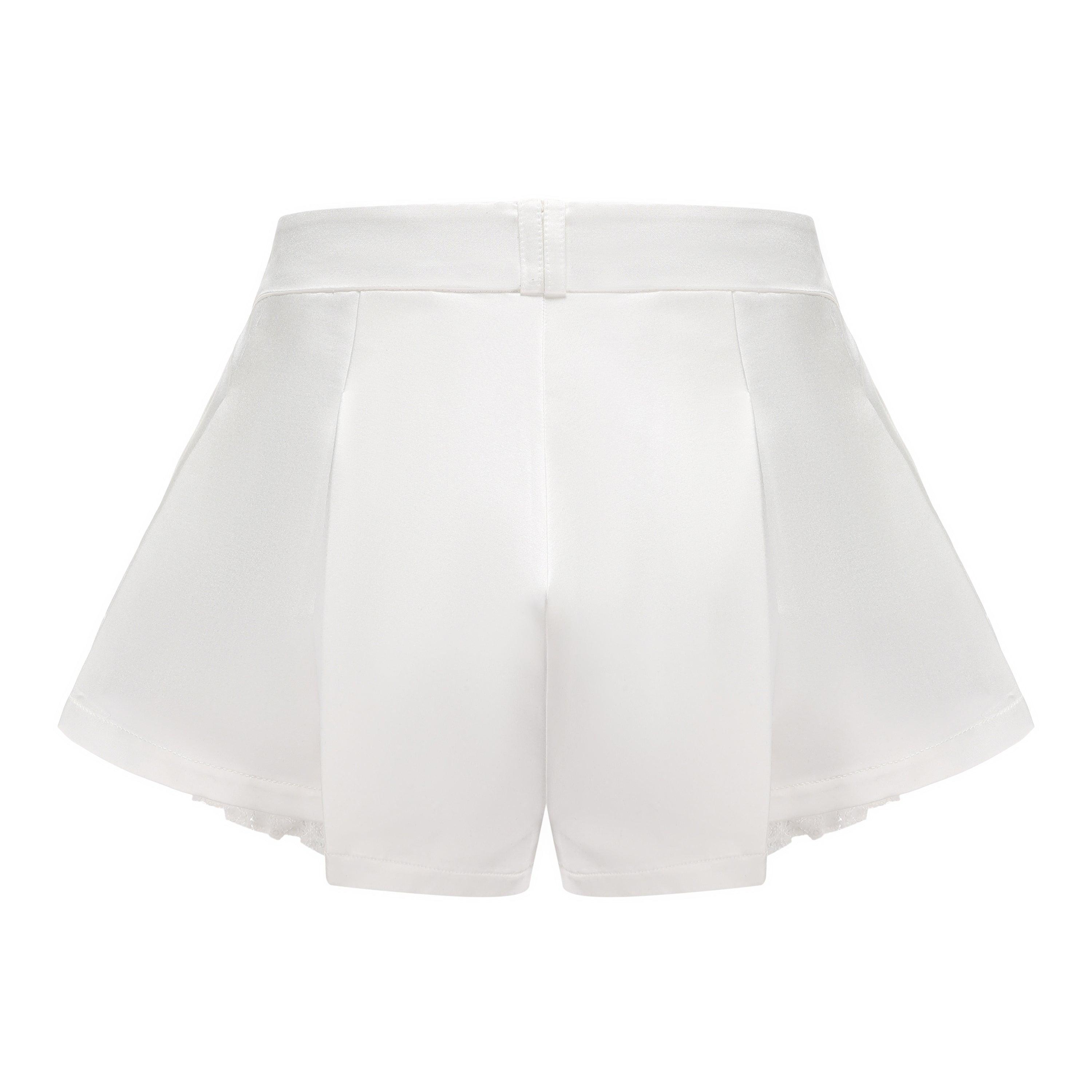 White Milan Shorts Product Image