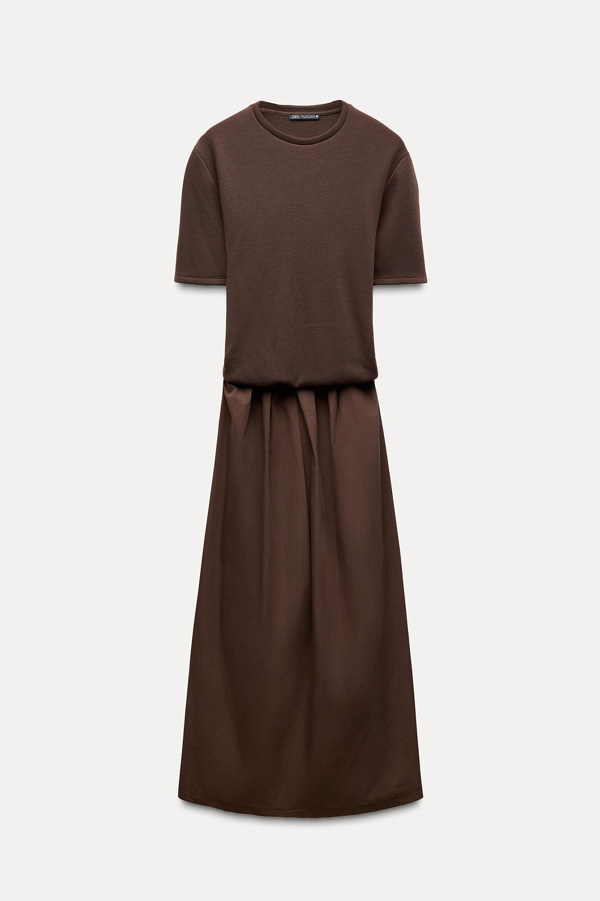 CONTRASTING MIDI DRESS Product Image