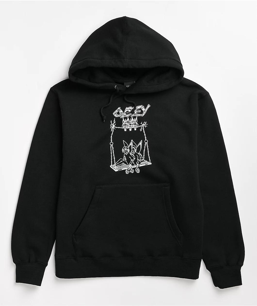 Obey Cast Out 2 Black Hoodie Product Image