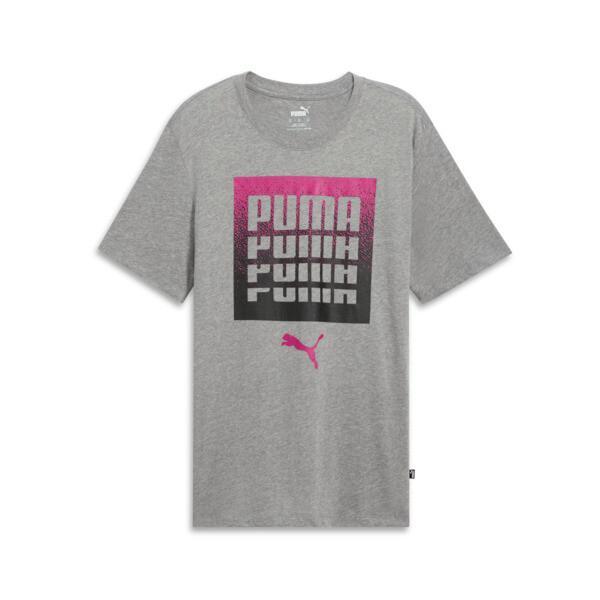 PUMA Graphics Dissolve Men's T-Shirt in Medium Grey Heather Product Image