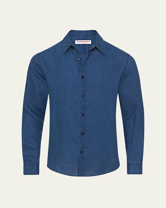 Mens Giles Lightweight Linen Sport Shirt Product Image