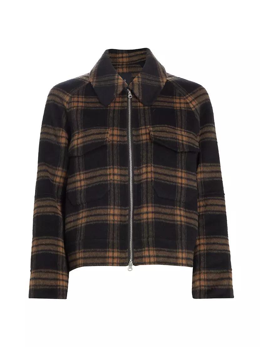 Cheyenne Plaid Wool-Blend Jacket Product Image