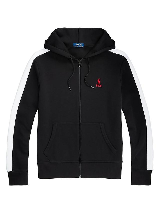 Mens Full-Zip Double-Knit Logo Hoodie Product Image