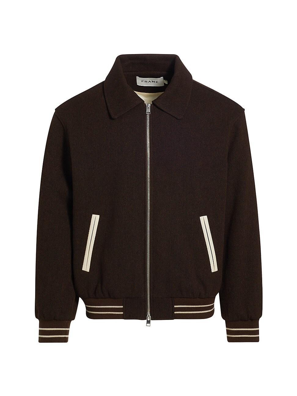 Mens Wool-Blend Varsity Jacket Product Image