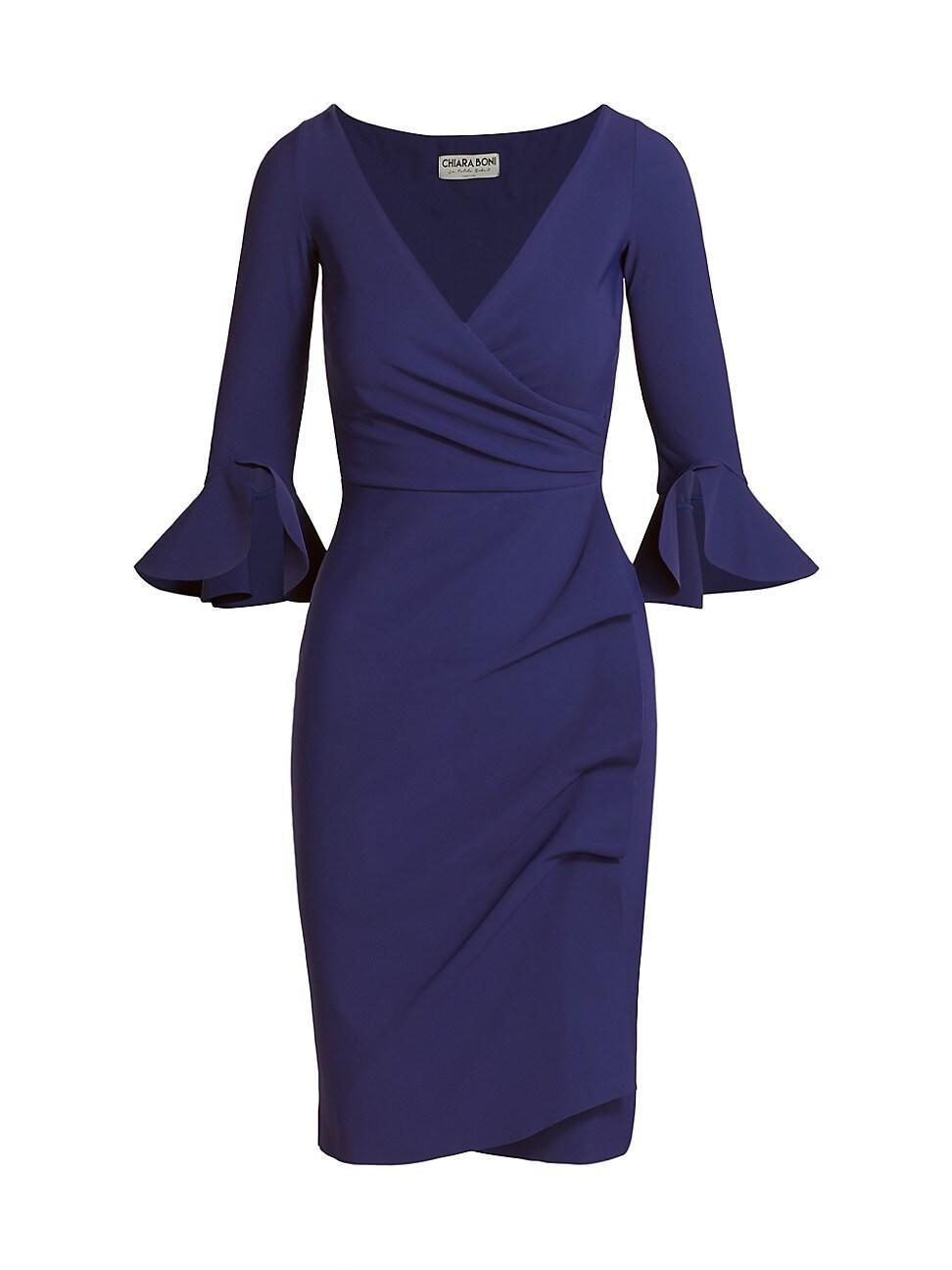 Womens Trina Ruffle Sheath Dress Product Image