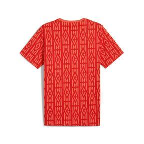 PUMA C.D. Guadalajara ftblCULTURE AOP Men's T-Shirt in Red/White Product Image