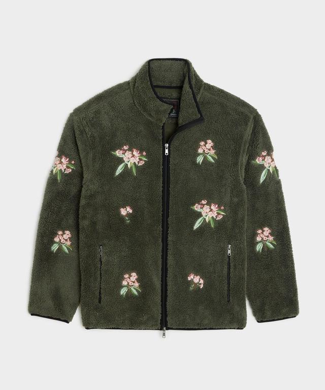 Todd Snyder X Woolrich Sherpa Floral Full-Zip Jacket Product Image