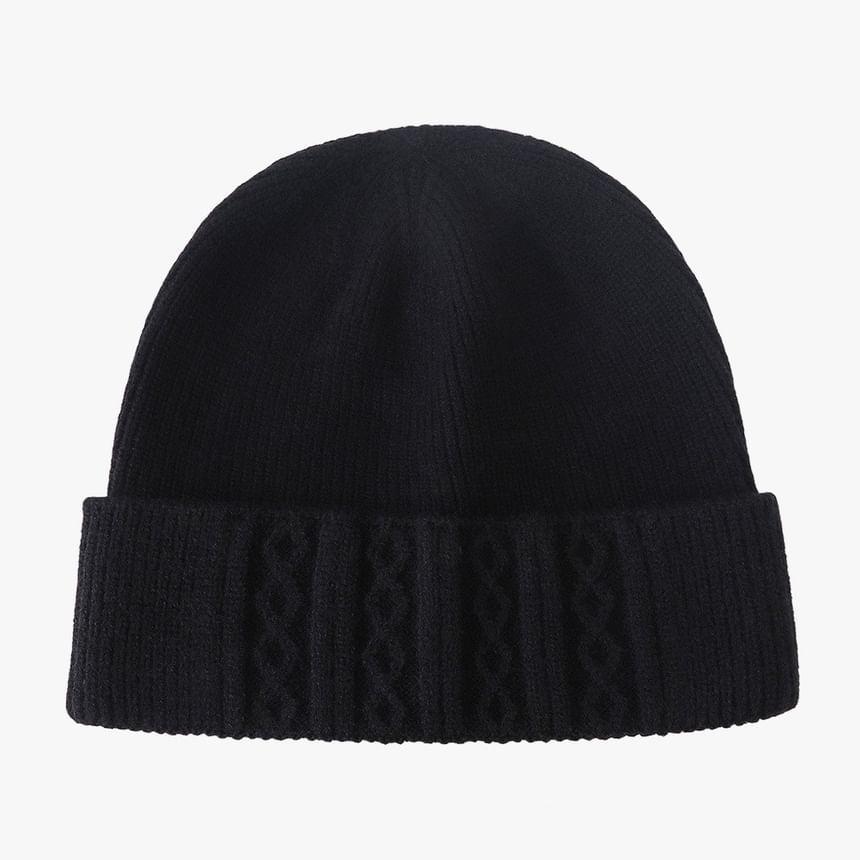 Plain Cable Knit Beanie product image