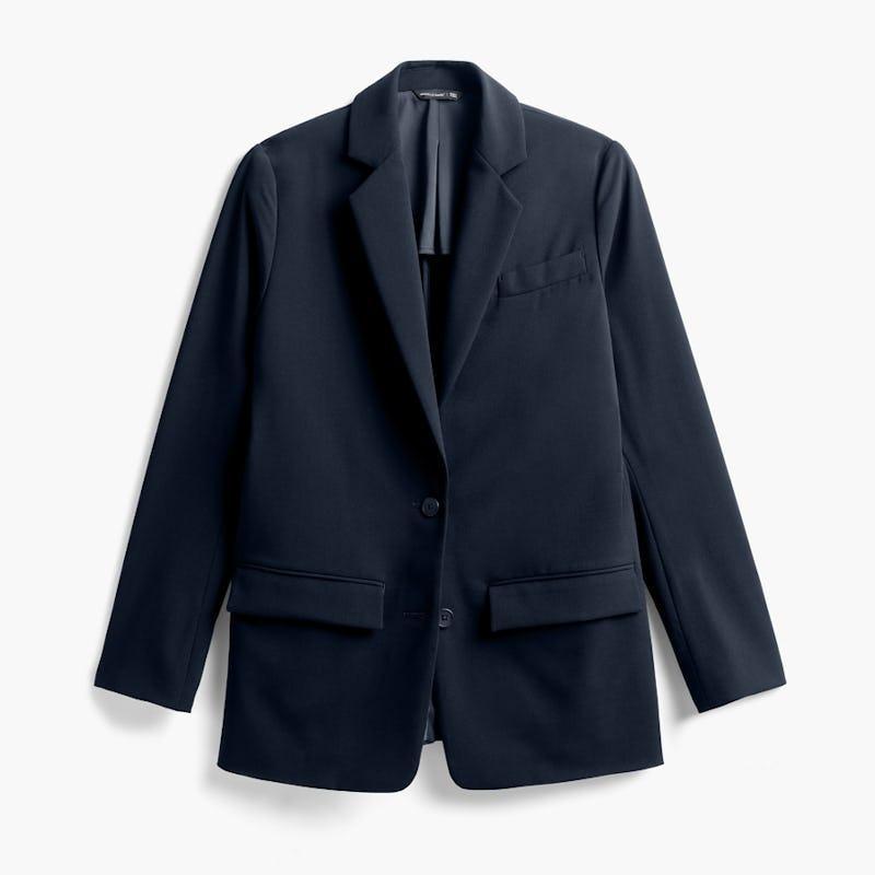 Dark Navy Women's Velocity Oversized Blazer Product Image