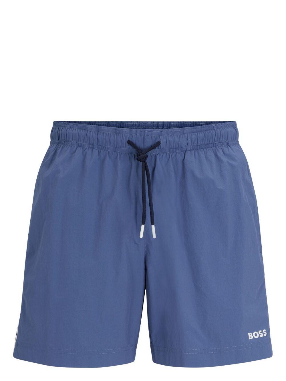 Logo-print Swim Shorts In Blue Product Image