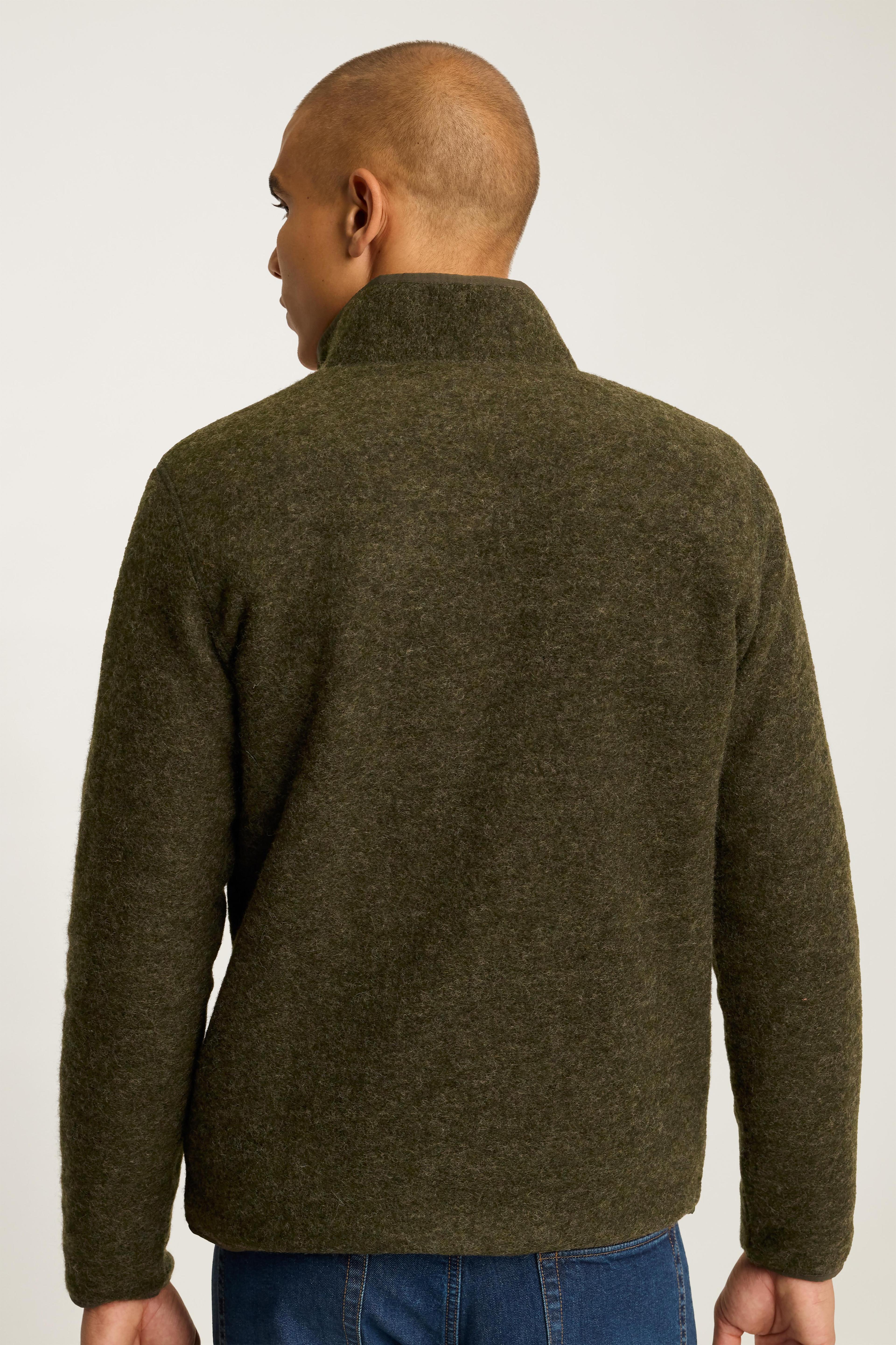 Italian Wool Fleece Half Zip Product Image