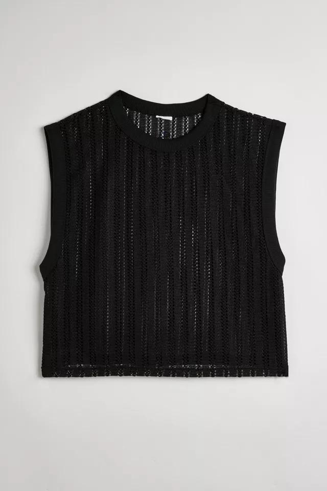 Champion UO Exclusive Open Crochet Crew Neck Tank Top Product Image