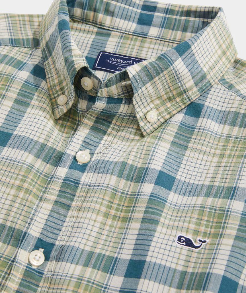 Cotton Madras Plaid Shirt Product Image