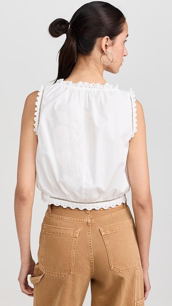 LE JEAN Eyelet Cami Top | Shopbop Product Image