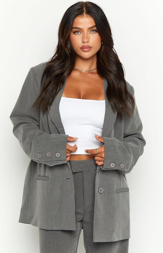 Allure Grey Blazer Product Image