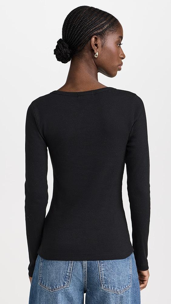 Alex Mill Everyday Ribbed Henley | Shopbop Product Image