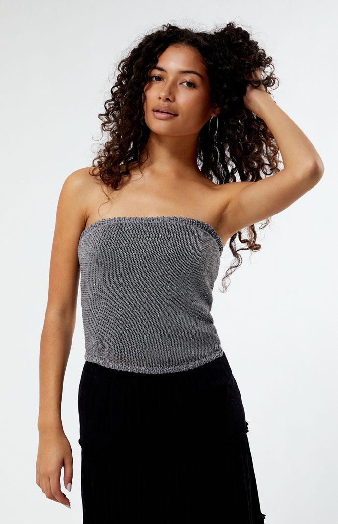 Women's Sawyer Sequin Sweater Tube Top Product Image