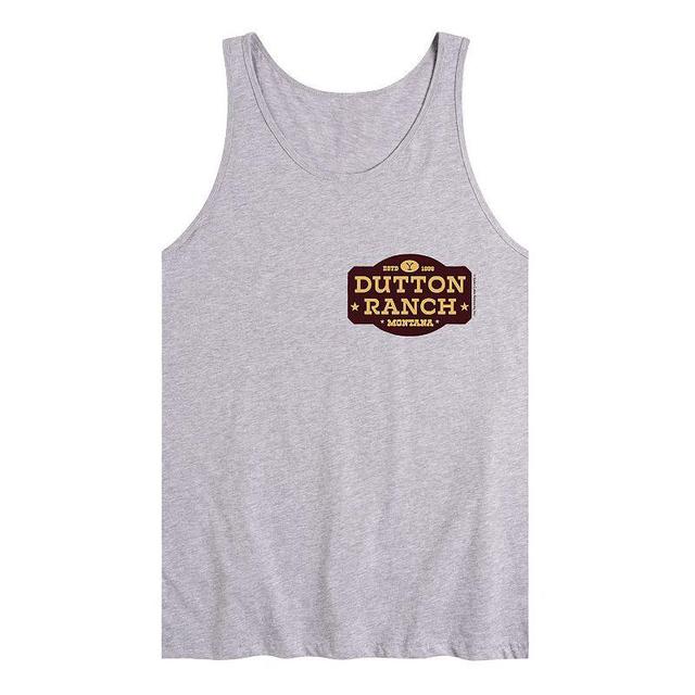 Mens Yellowstone Logo Tank Med Grey Product Image