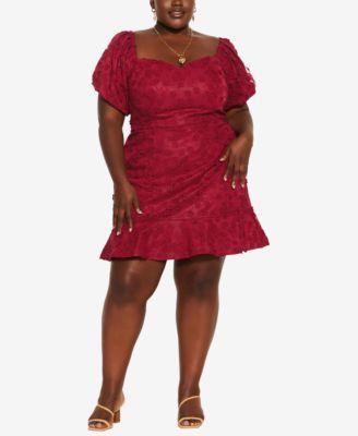 Plus Size Festive Detail Dress Product Image