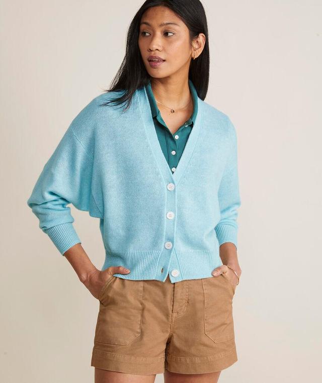 Linen Cashmere V-Neck Cardigan Product Image