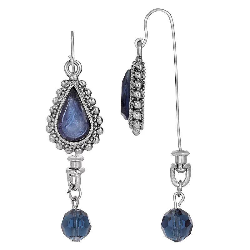 2028 Womens Blue Teardrop Earrings Product Image