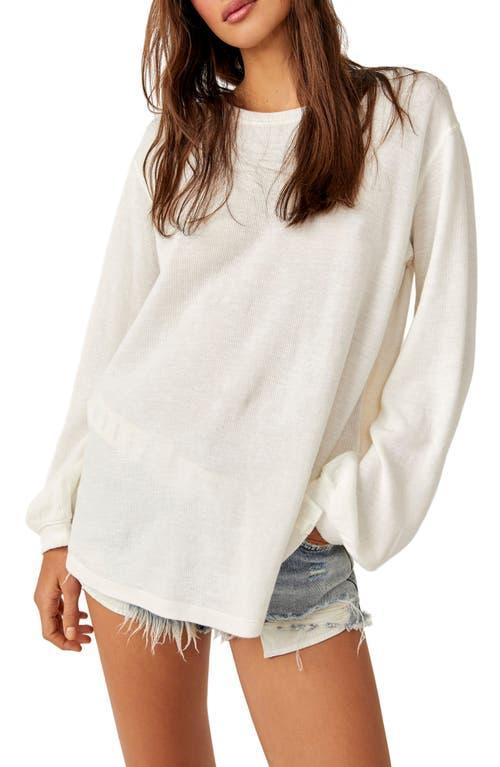 Free People Soul Song Long Sleeve Cotton Blend Top Product Image