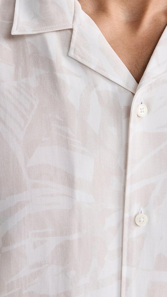 Theory Irving Printed Linen Shirt | Shopbop Product Image