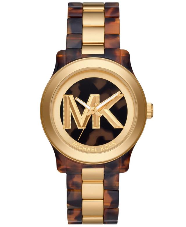 Runway Pavé Rose Gold-Tone and Acetate Watch Product Image